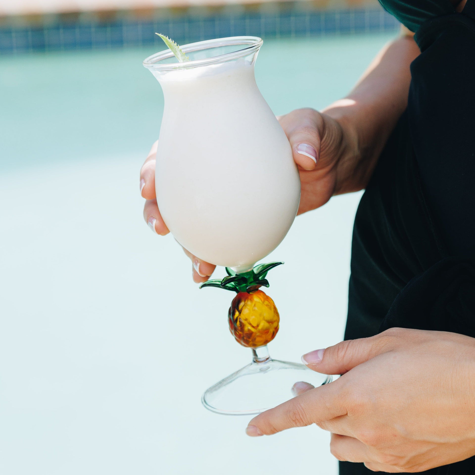 3D Pineapple Poco Grande Glasses Jersey Art Glass