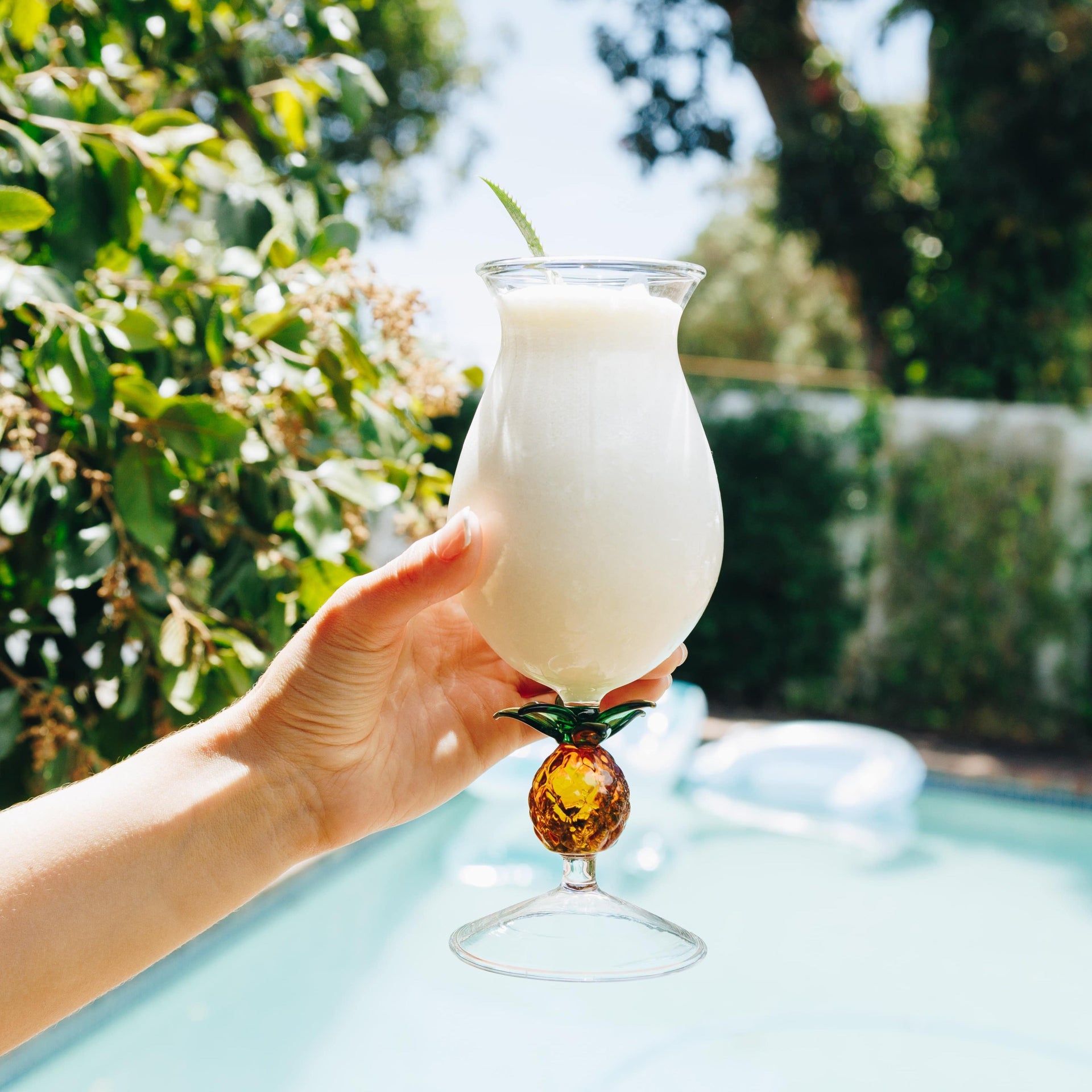 3D Pineapple Poco Grande Glasses Jersey Art Glass