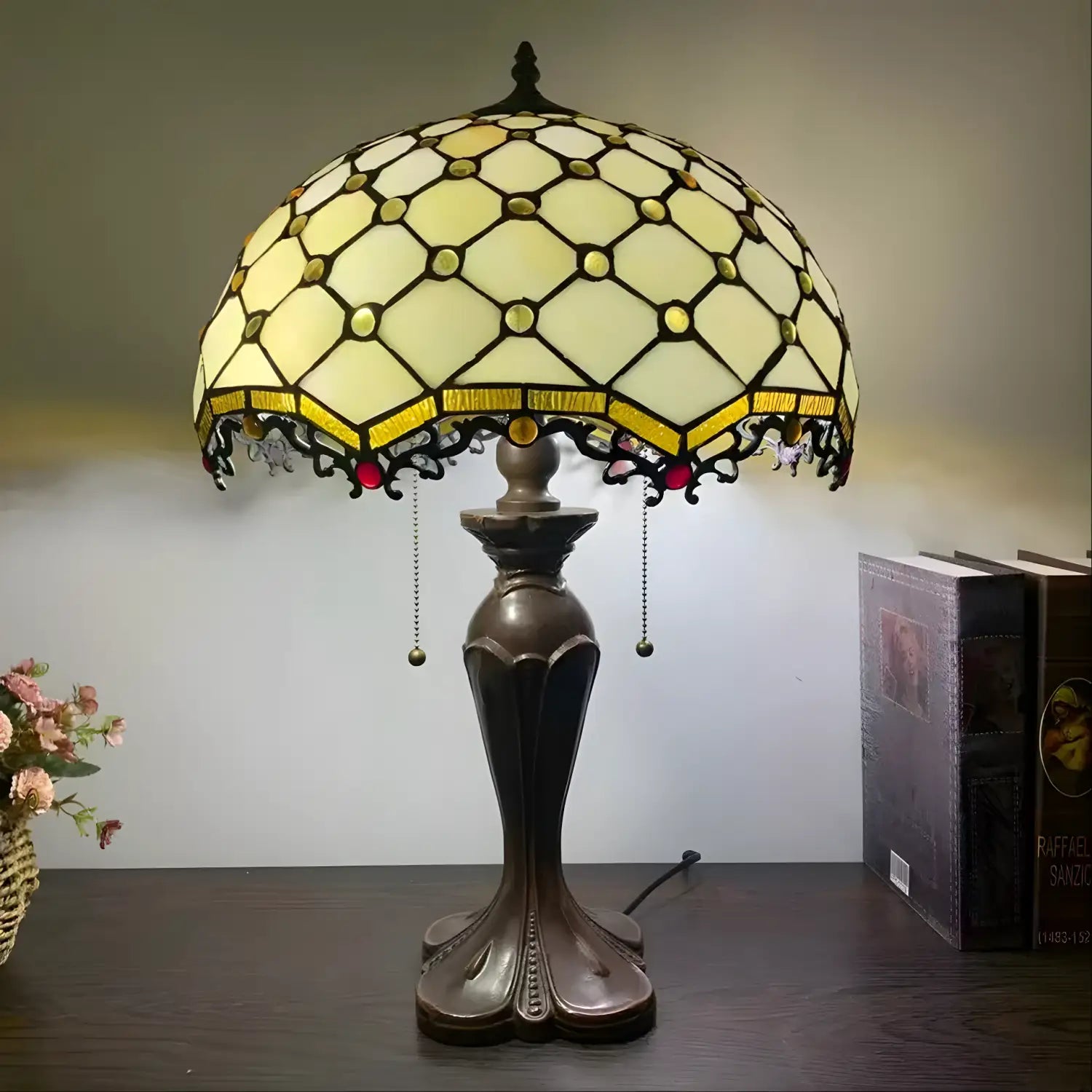 Jewel Design Small Tiffany Lamp
