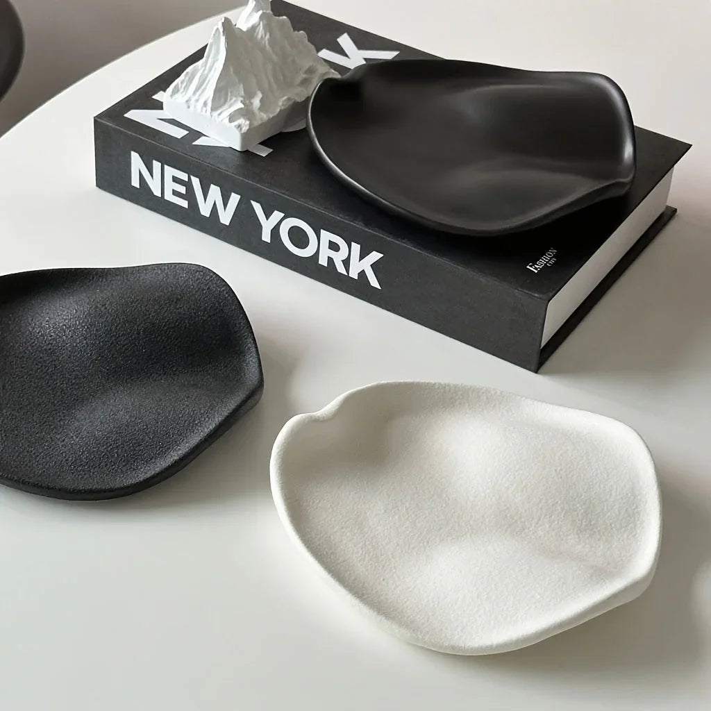 Jewelry Tray - Multifunctional Ceramic Black
