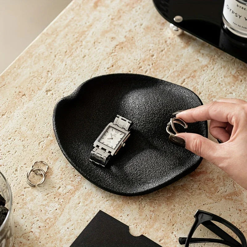 Jewelry Tray - Multifunctional Ceramic Black