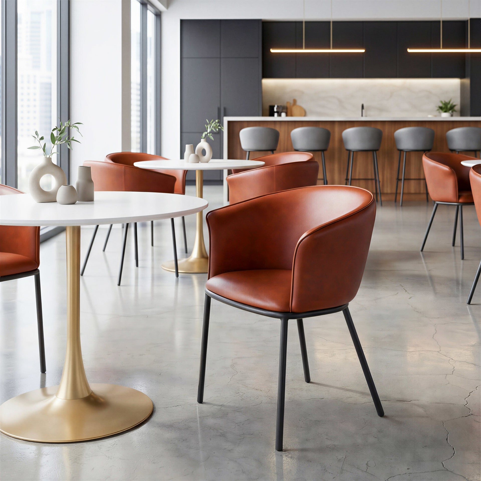 Garston Dining Chair Brown