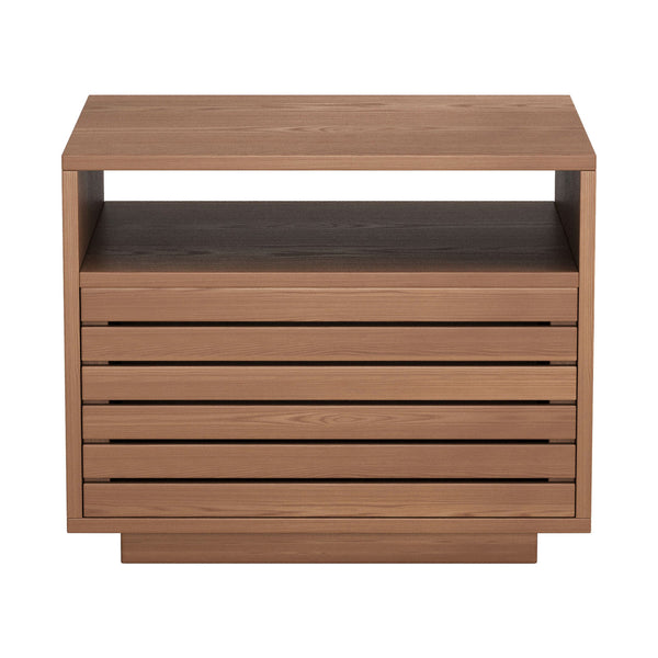 Slit Nightstand Walnut