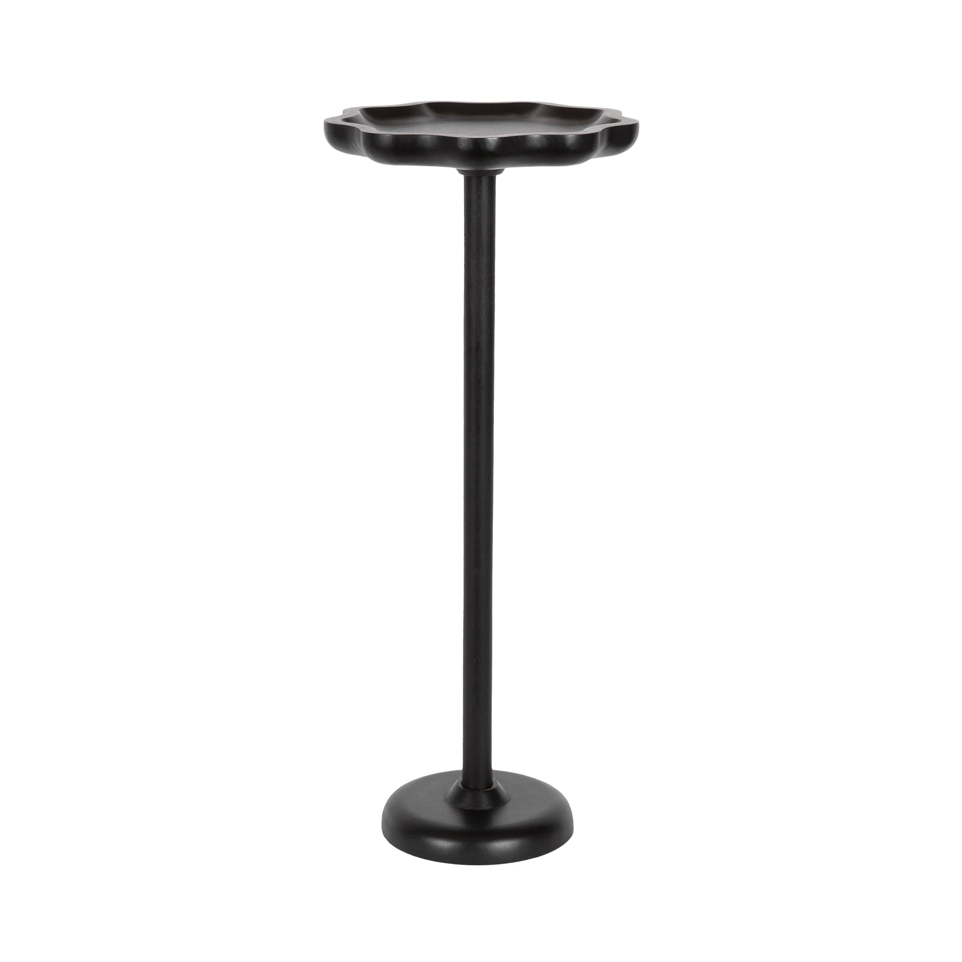Alezar Scallop Wood Drink Table