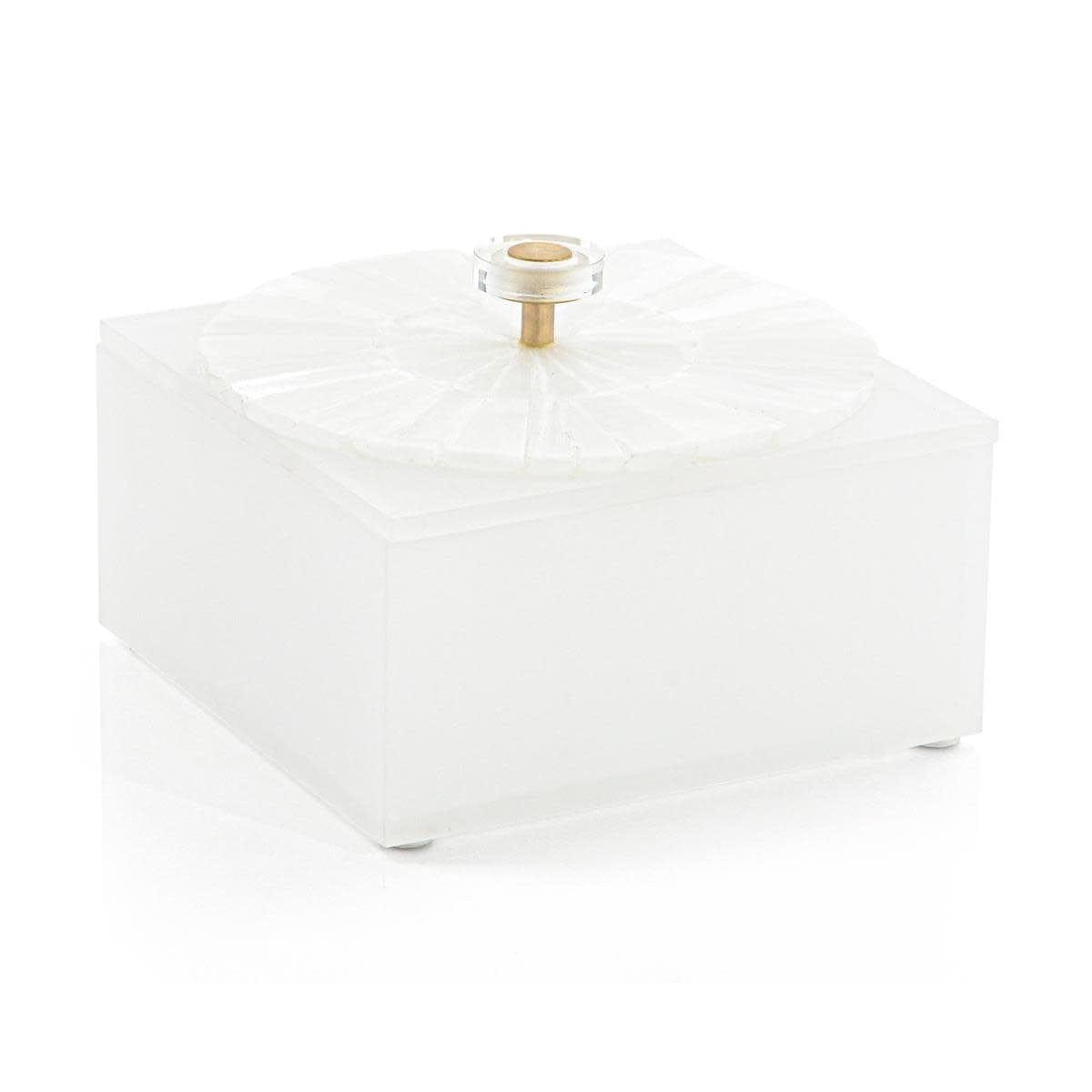 John-Richard Quartz And Frosted Acrylic Box