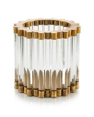 John-Richard Round Crystal Spear Container - Final Sale