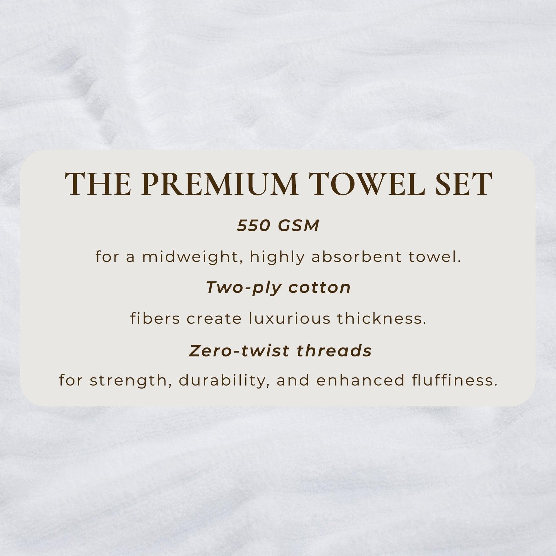 Luxury Cotton Towels - Karina Collection
