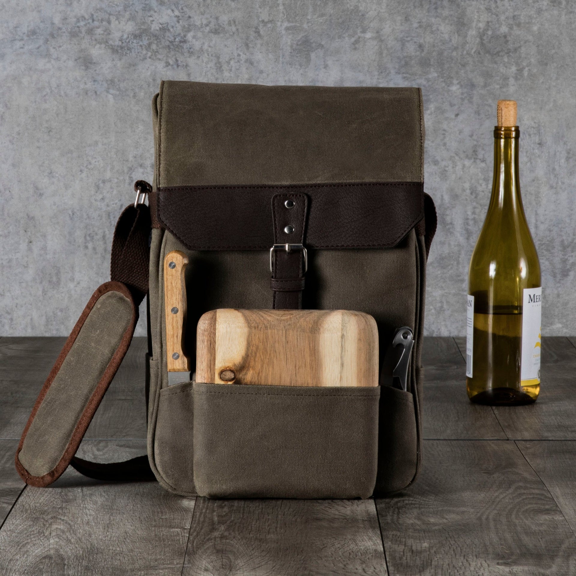 2 Bottle Insulated Wine & Cheese Cooler Tote