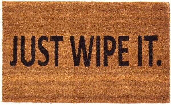 Just Wipe It Vinyl Coir Doormat