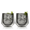 Aurora Double-Walled Tumblers in Smoke Grey Set of 2