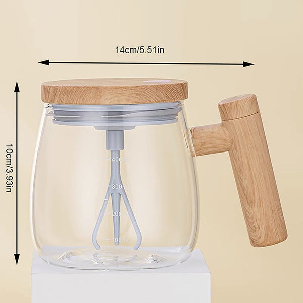 Self Stirring Bamboo Mug