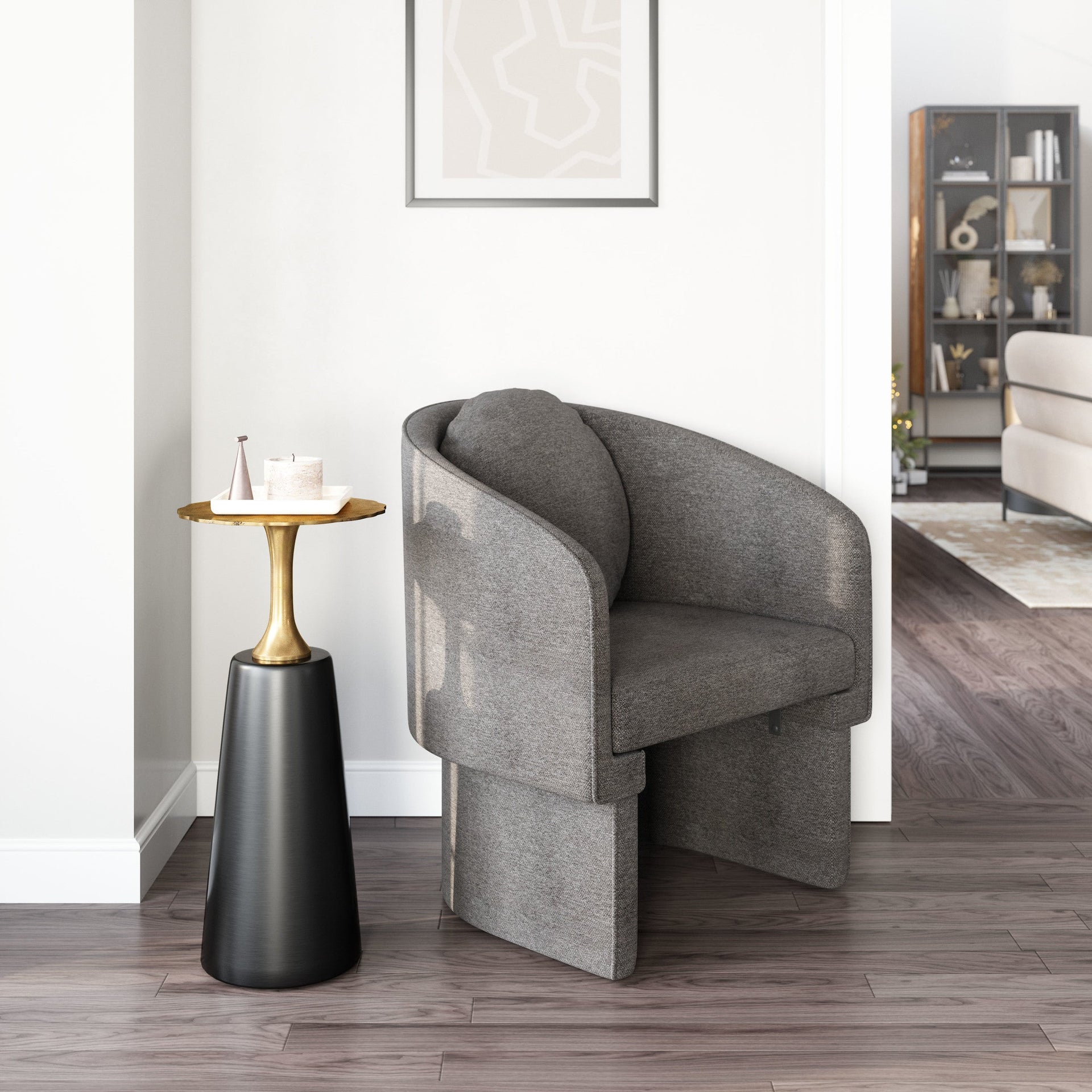 Olya Accent Chair Truffle Gray
