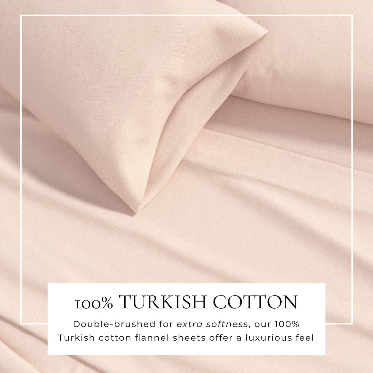Cotton Solid Flannel Sheet - Nordic Collection