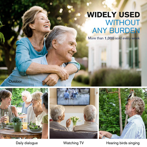 CHOSGO K19 Mini CIC Rechargeable Hearing Aids | $99 Invisible Hearing Aids for Seniors, FDA-Registered