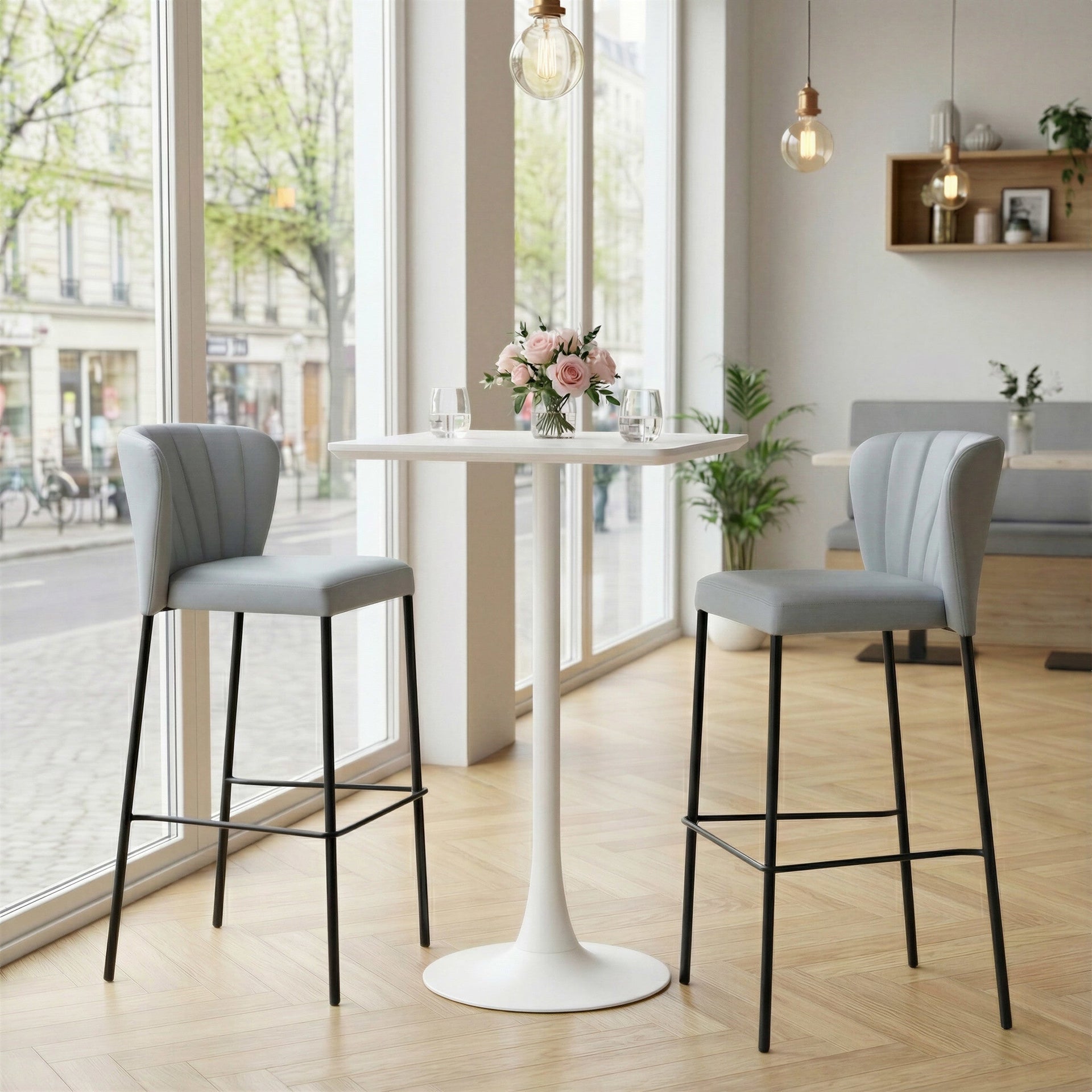 Valleta Bar Table White