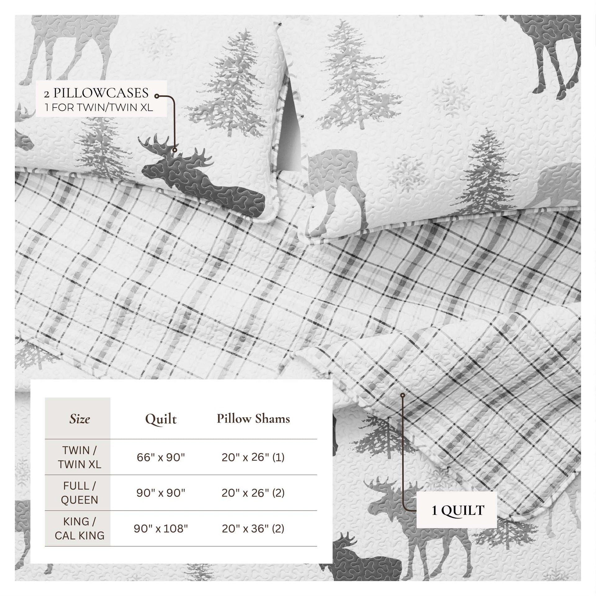 3-Piece Lodge Quilt - Wilderness Collection
