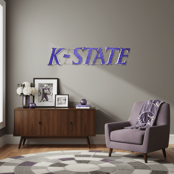 Kansas State Recycled Metal Wall Decor