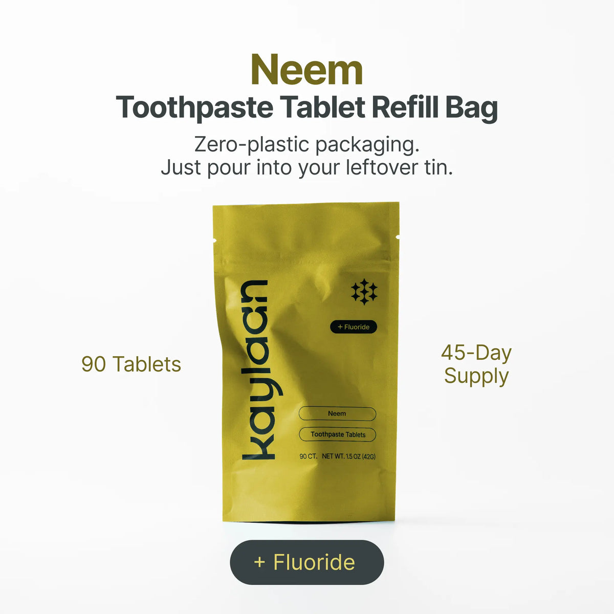 Fluoride Neem Toothpaste Tablets Refill
