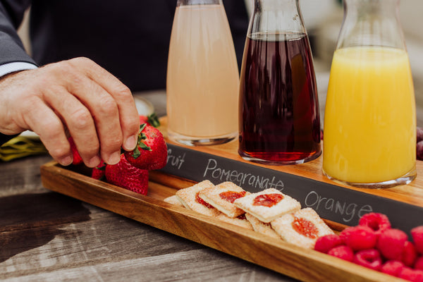Cava Wine Tasting Kit with 4 Glass Carafes Picnic Time Family of Brands