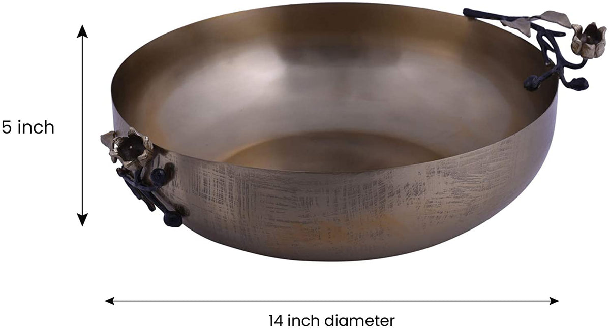 Gold Serving Bowls - Small & Large Stainless Steel Food Safe Set