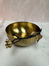 Gold Serving Bowls - Small & Large Stainless Steel Food Safe Set - Gold - Small