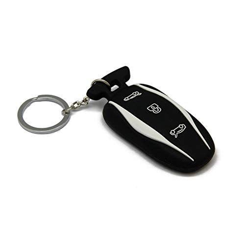 Premium Silicone Tesla Key Fob Cover | Embossed Buttons | Model S Design | Waterproof