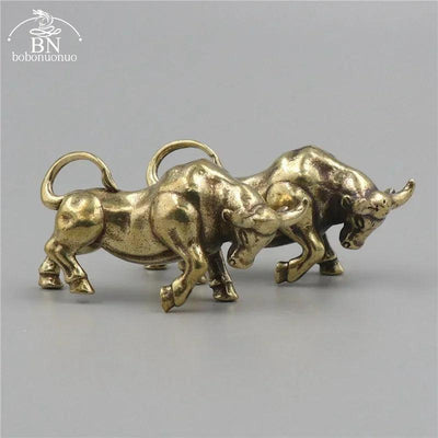Keychain - Retro Metal Bull