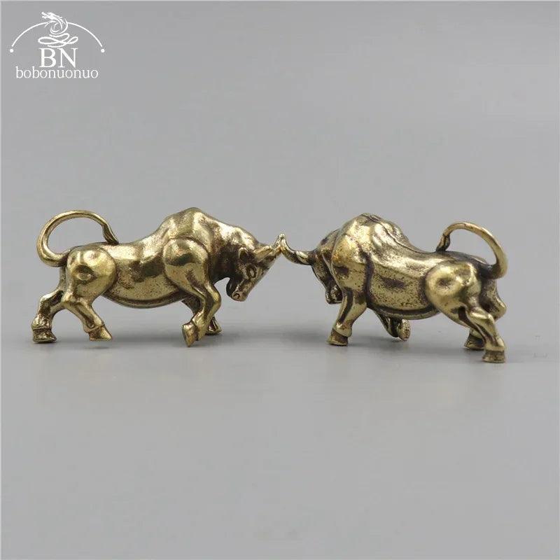 Keychain - Retro Metal Bull