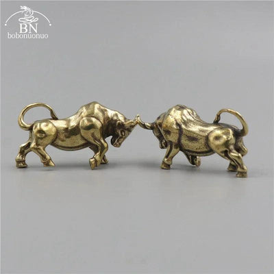 Keychain - Retro Metal Bull