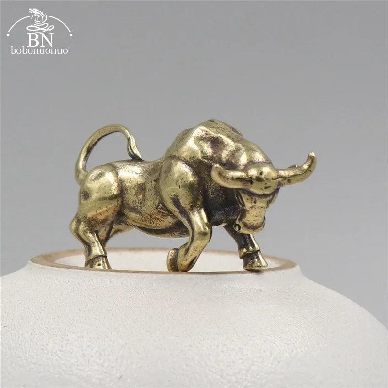 Keychain - Retro Metal Bull