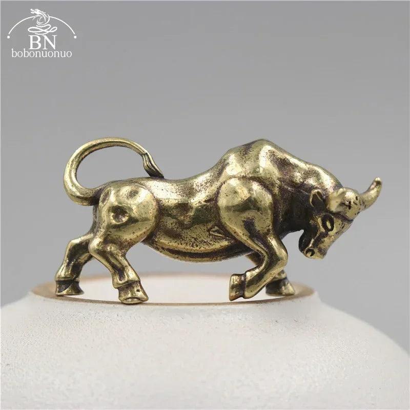 Keychain - Retro Metal Bull
