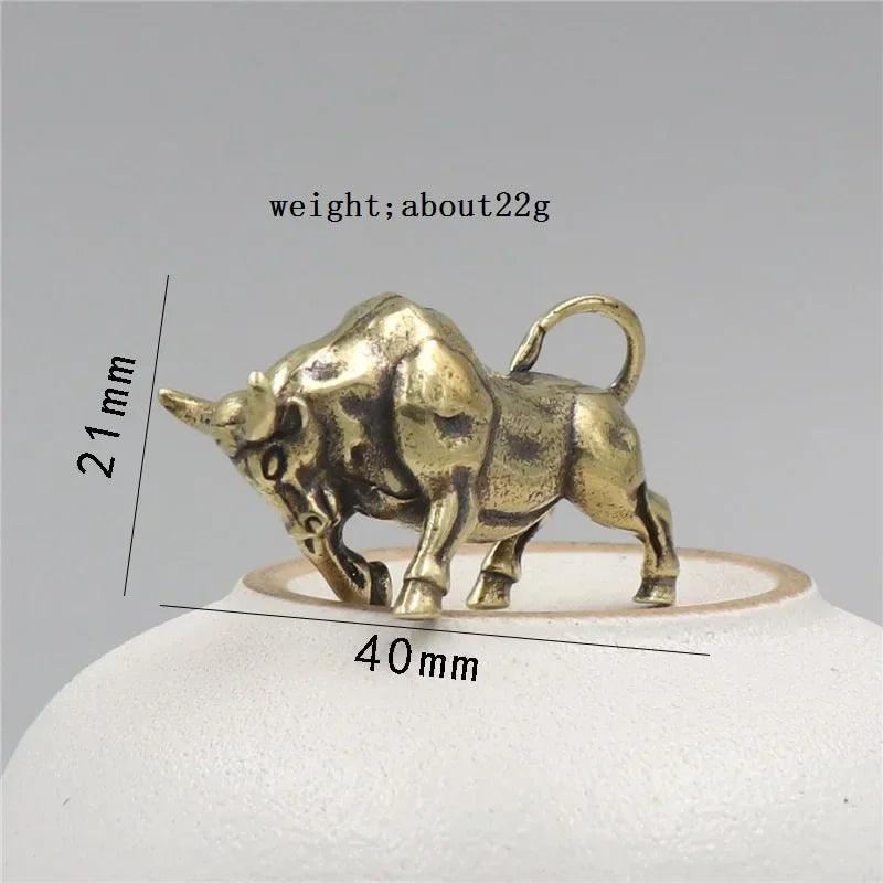 Keychain - Retro Metal Bull