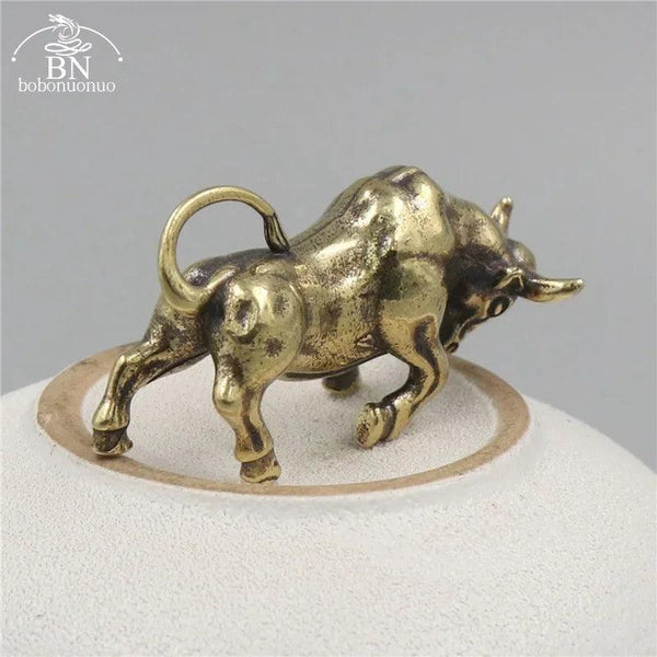 Keychain - Retro Metal Bull