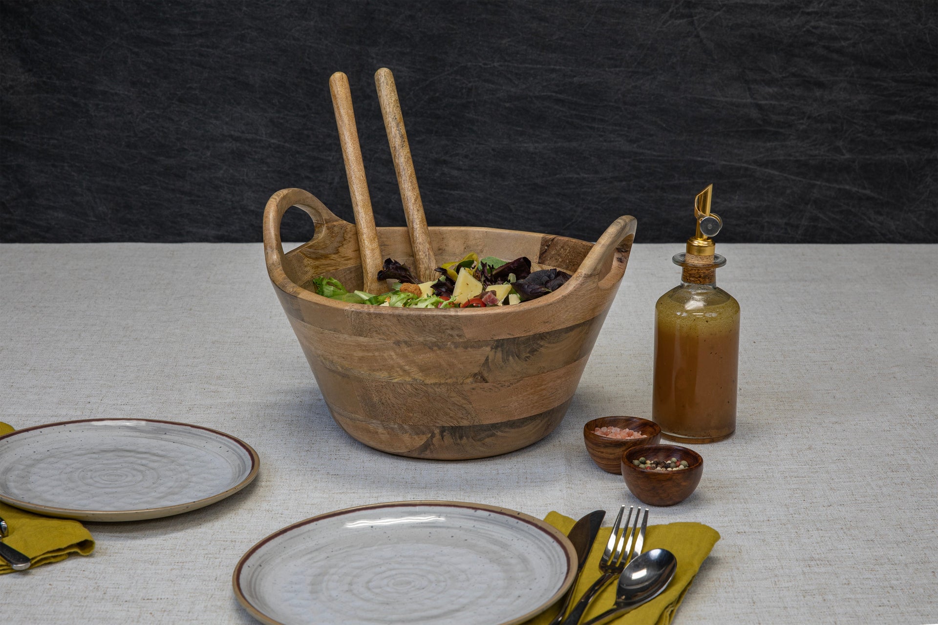 Ciotola Large Serving Bowl with Handles Picnic Time Family of Brands