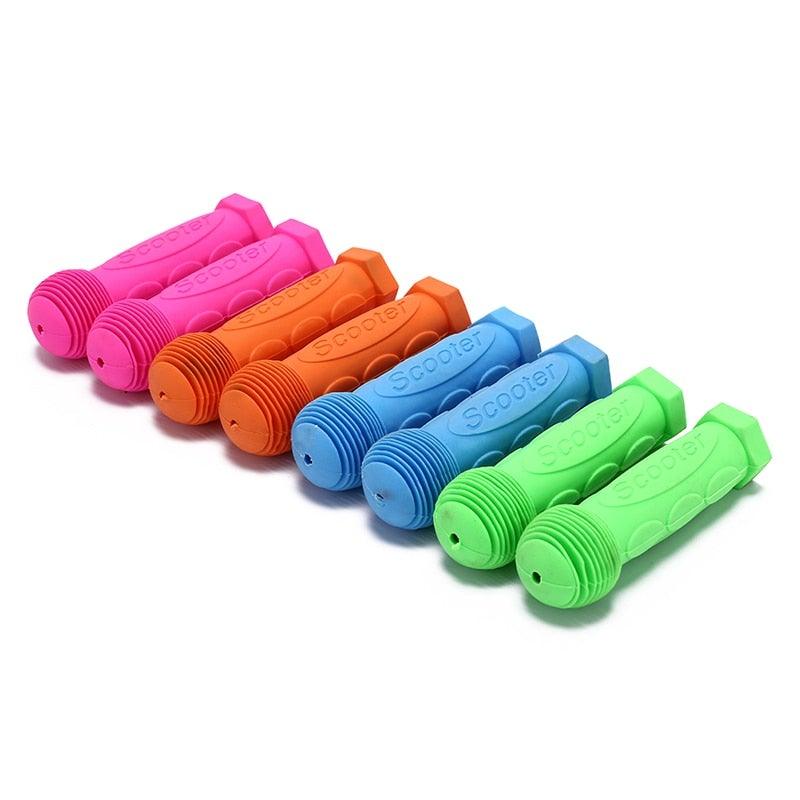 Kids Bike Bicycle Tricycle Scooter Rubber Grip Handle Handlebar Grips Anti-skid Colorful Grips Mountain Bike Grips Sponge Bike Soft Handle Grips Suitable For Road Bikes Mountain And Kids Bikes