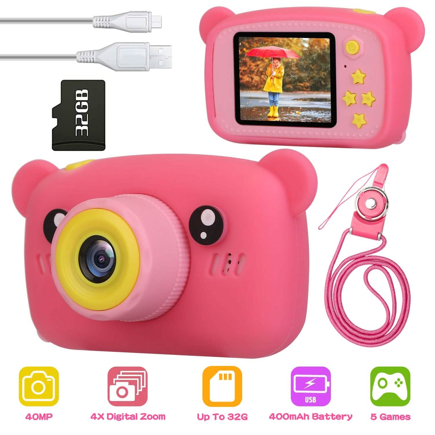 Kids Digital Camera with 2