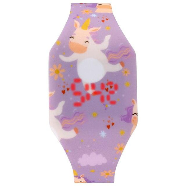 Kids Digital Watches Cute Mermaid Unicorn Dinosaur Dolphin Childern Christmas Electronic Cartoon Cute Outdoor Kids Lightweight Watches Comfortable Wrist Watch Gifts For Boys Girls