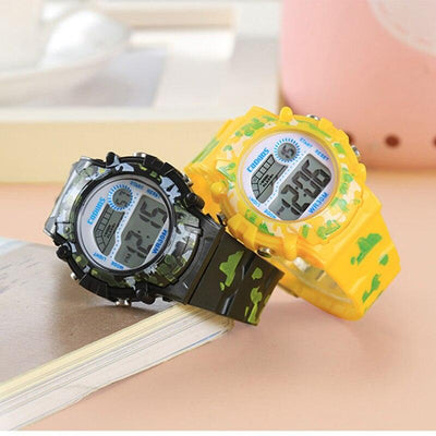 Kids Led Watch Colorful Luminous Watch For Boys New Sport Waterproof Digital Watches Silicone Strap Digital Watch Boys Military Colorful LED Display Waterproof Sports Watches For Kids