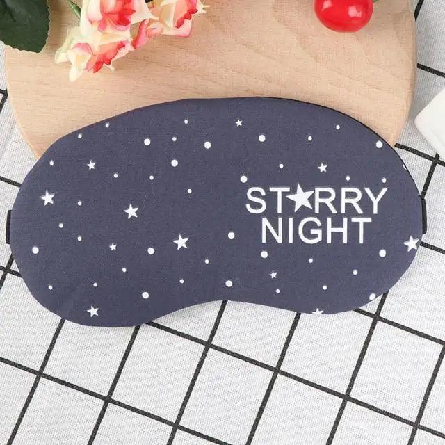 Kids Sleeping Aid Colorful Blindfold Comfortable Sleeping Mask Creative Funny Eye Patch Travel Sleep Mask Cute Cartoon Design Eye Cover