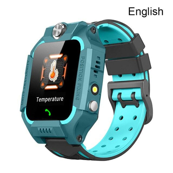 Kids Smart Watch Phone Call Thermometer Wristwatch GPS Locator Kids Smartwatch With Call Games Video Recorder Music Alarm Flashlight Touch Screen Smart Watch For Kids