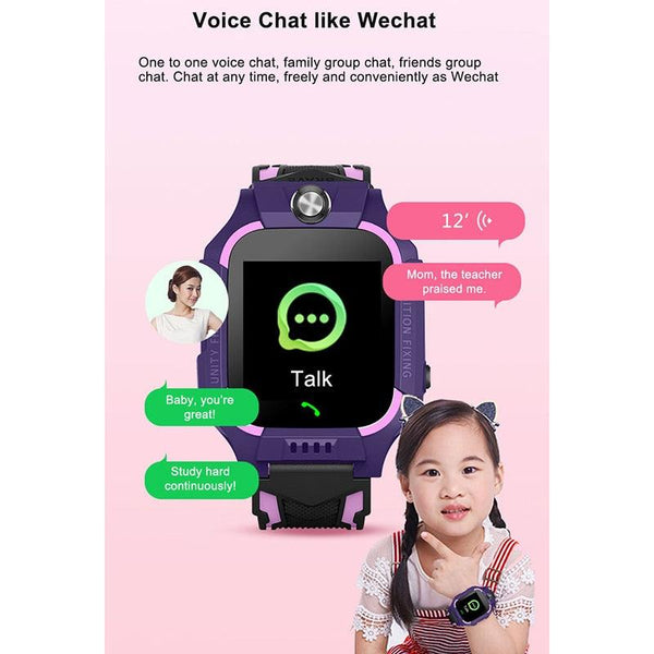 Kids Smart Watch Phone Call Thermometer Wristwatch GPS Locator Kids Smartwatch With Call Games Video Recorder Music Alarm Flashlight Touch Screen Smart Watch For Kids