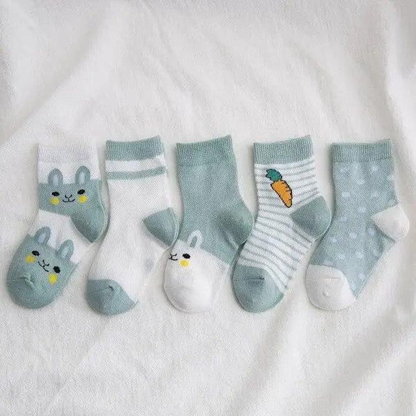 Kids Socks Summer Cotton Cartoon Animal Kids Socks Girls Cute Newborn Boy Toddler Children Socks Girl Boys Trainer Socks Toddlers Infant Socks Warm and Cute Socks Cotton Stretch Crew Baby Socks