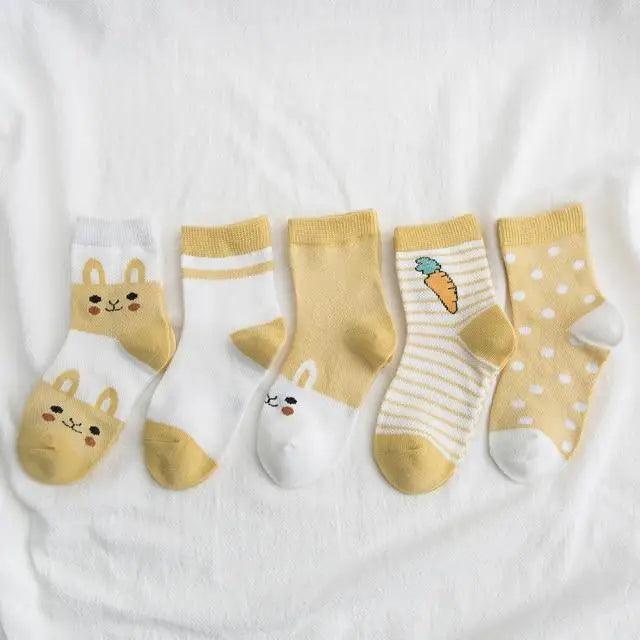 Kids Socks Summer Cotton Cartoon Animal Kids Socks Girls Cute Newborn Boy Toddler Children Socks Girl Boys Trainer Socks Toddlers Infant Socks Warm and Cute Socks Cotton Stretch Crew Baby Socks