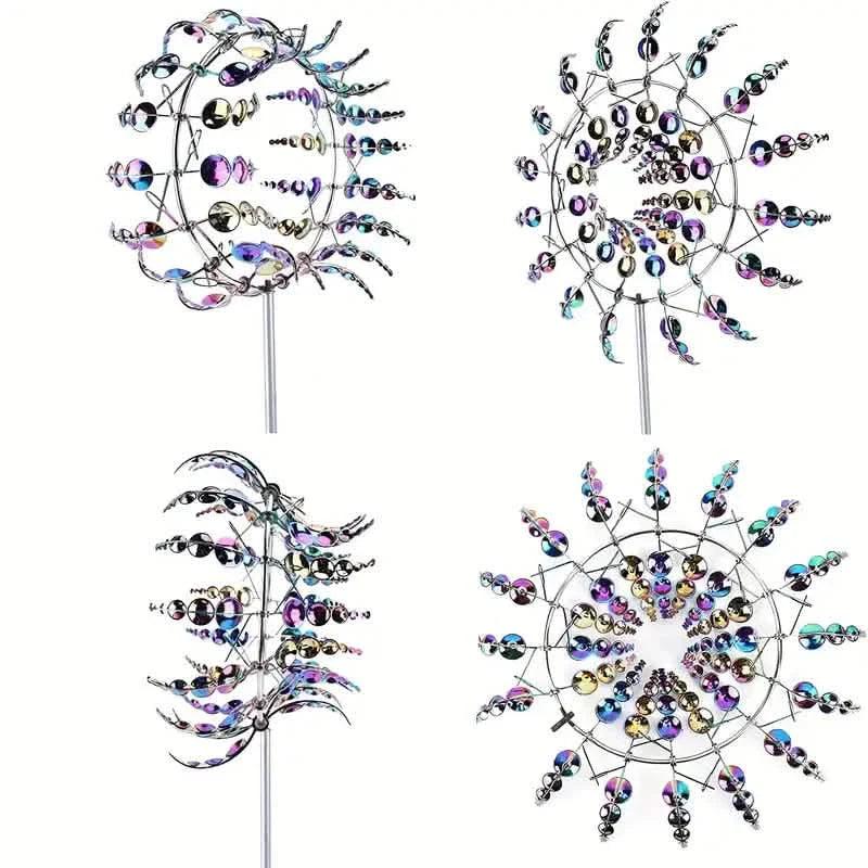 Kinetic Wind Sculptures & Spinners 3D Wind Spinner Wind Powered Wind Art