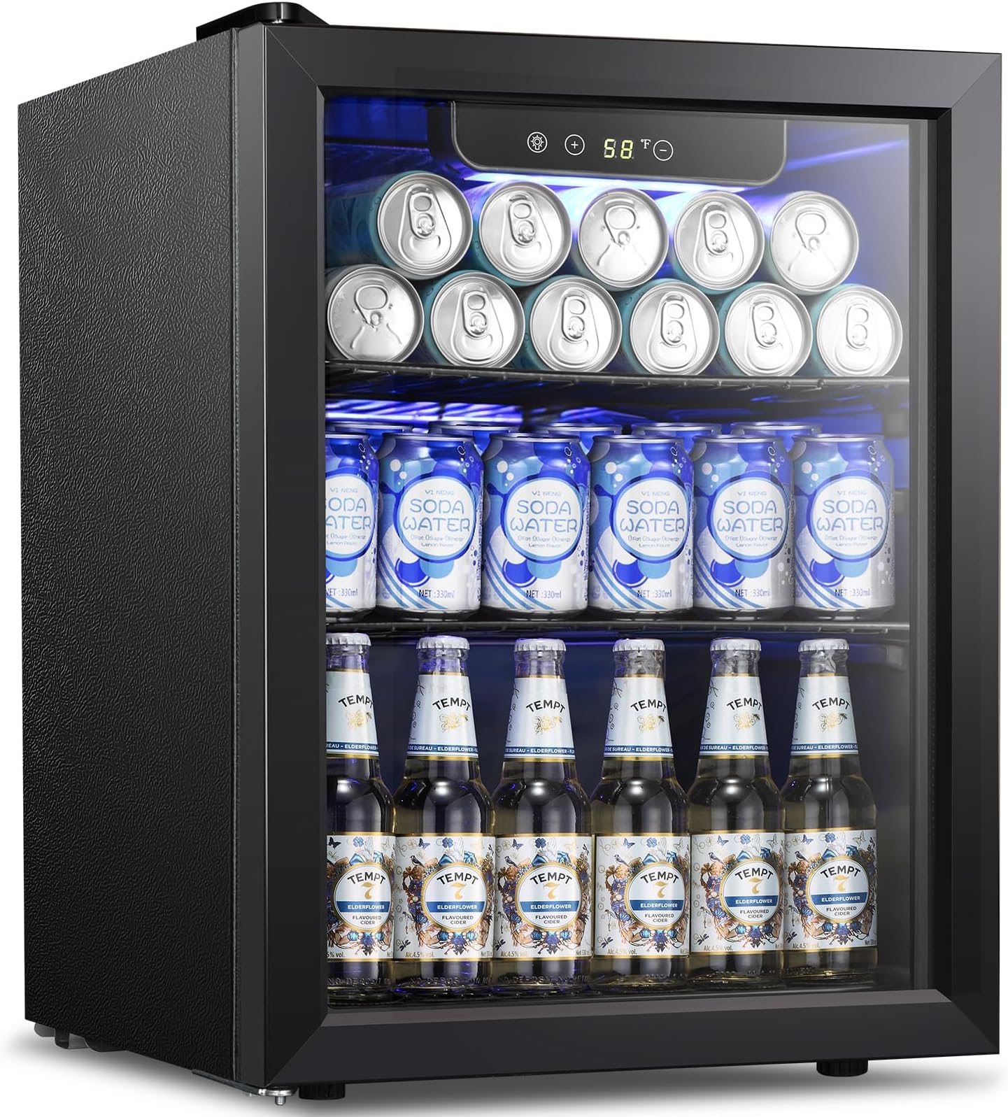 Kismile 1.7 Cu.ft Beverage Refrigerator and Cooler W5848H Kismile