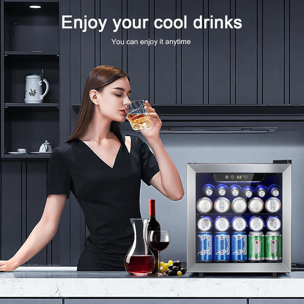 Kismile 48 Can Beverage Refrigerator 58036RWC0 Kismile