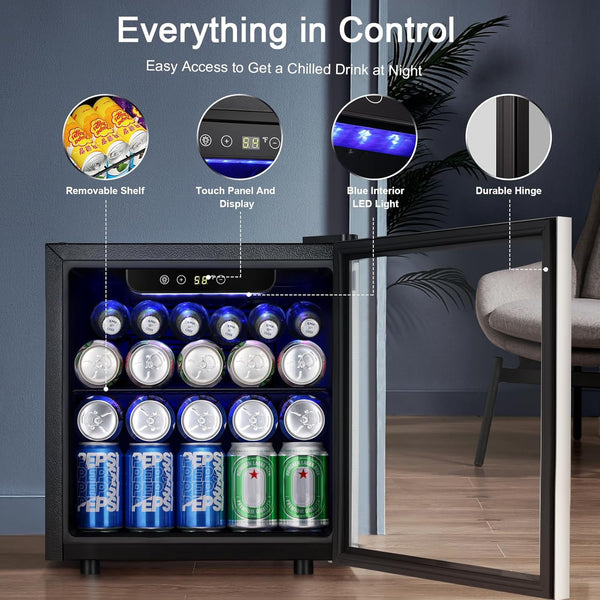 Kismile 48 Can Beverage Refrigerator 58036RWC0 Kismile