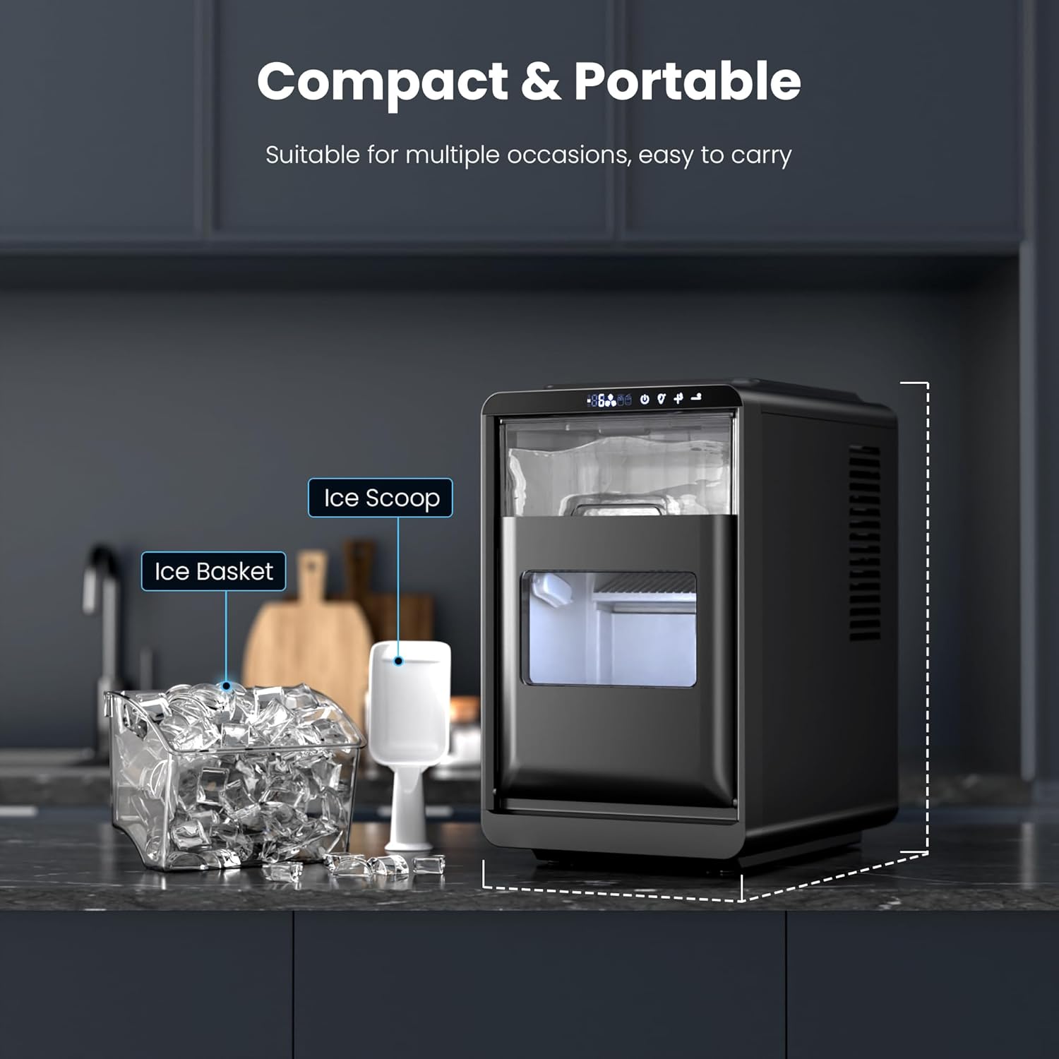 Kismile Clear Square Ice Cubes Maker 58003RIM0 Kismile