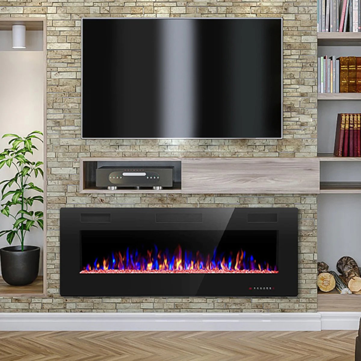 Electric Fireplace Recessed and Wall Mounted,830C3,836C3,842C3,850C3,860C3,868C3 Kismile