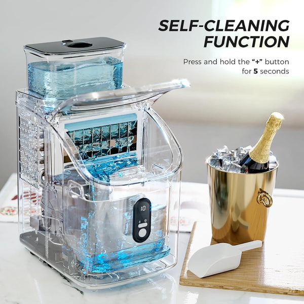 Kismile Ice Maker Countertop, Portable Ice Cube Maker Machine Z5813AF Kismile